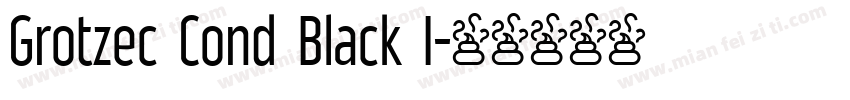 Grotzec Cond Black I字体转换